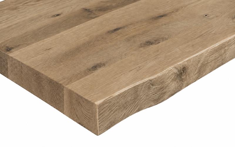 Rechte eiken eettafel op maat &ndash; zelf samenstellen